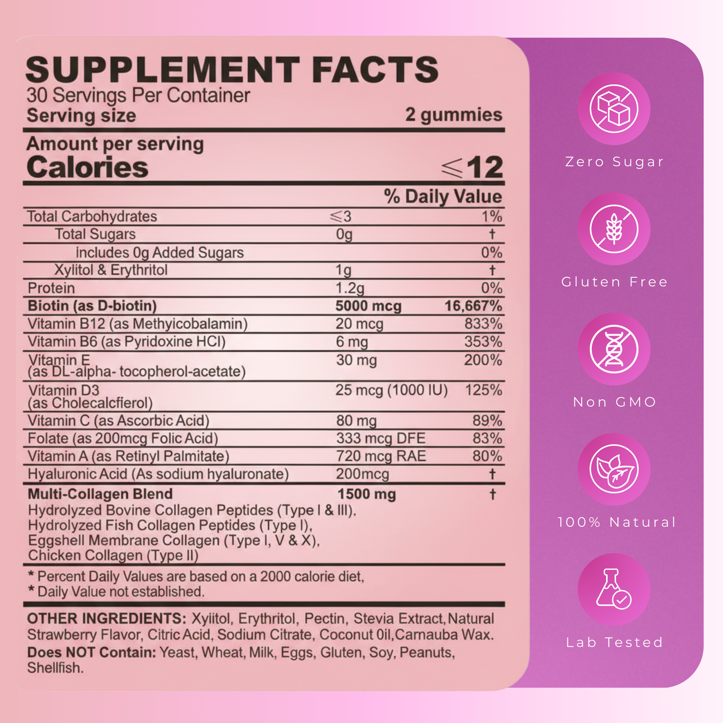 Colluve® Collagen Gummies with Biotin & Vitamin E
