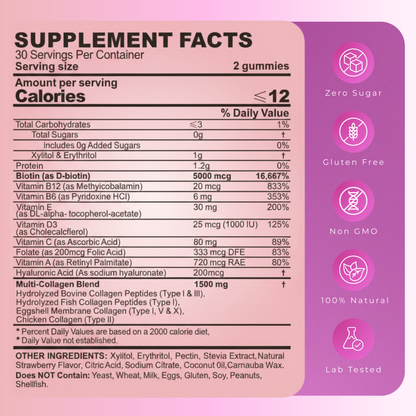 Colluve® Collagen Gummies with Biotin & Vitamin E